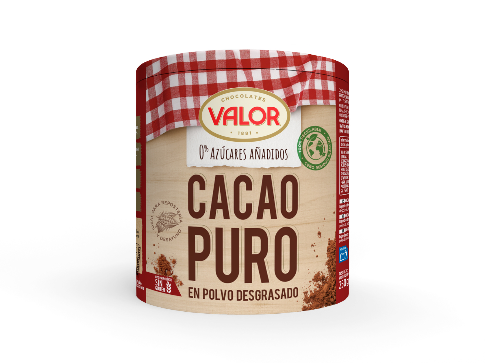 西班牙巧克力制造商 Chocolates Valor，食品纸罐外包装解决方案，GREENCAN® 包装, Sonoco可回收GREENCAN® 解决方案, 实耐格包装，太仓包装 